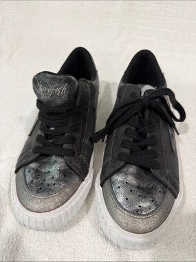 Blowfish Black Sneakers with Metallic Silver Toe